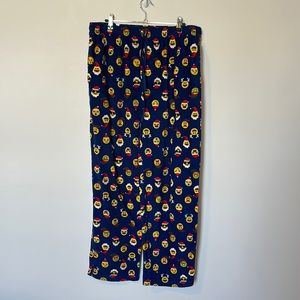 Joe Boxer Christmas Pajama Bottoms with Smiley Santa’s, Size Xl